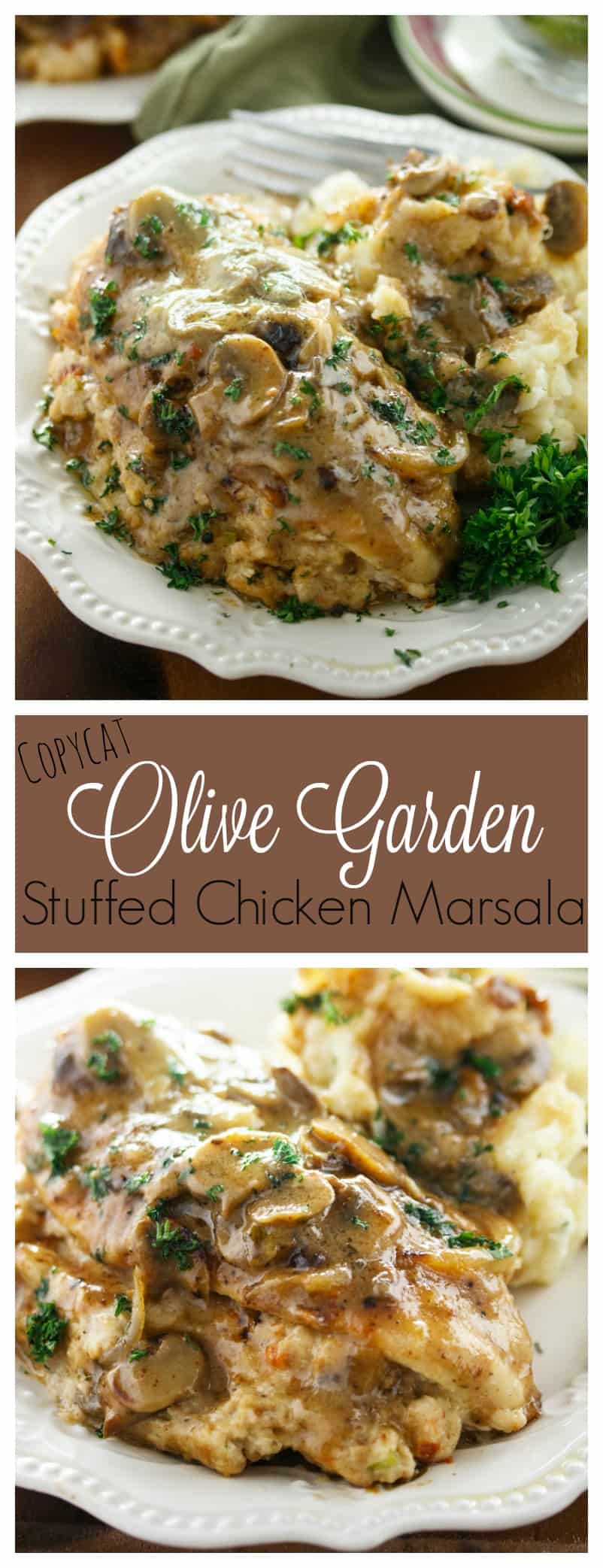 Make this classic Olive Garden meal from the comfort of your home with a savory Stuffed Chicken Marsala recipe straight from the restaurant itself!
